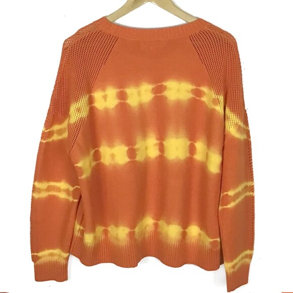 DESIGUAL Orange Faded and Ethnic Knit Sweater - Picture 9 of 12